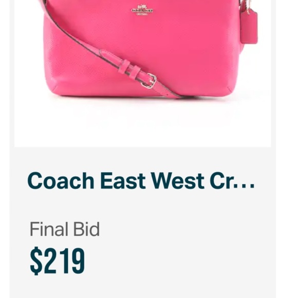 NWOT AUTHENTIC COACH 52881 East/West Crossbody - Picture 2 of 16